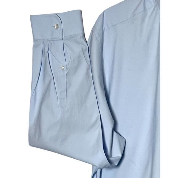 Eddie Bauer Mens Shirt Size 2XL Blue Long Sleeve Button Down Collar Pocket Cotto - Picture 5 of 11